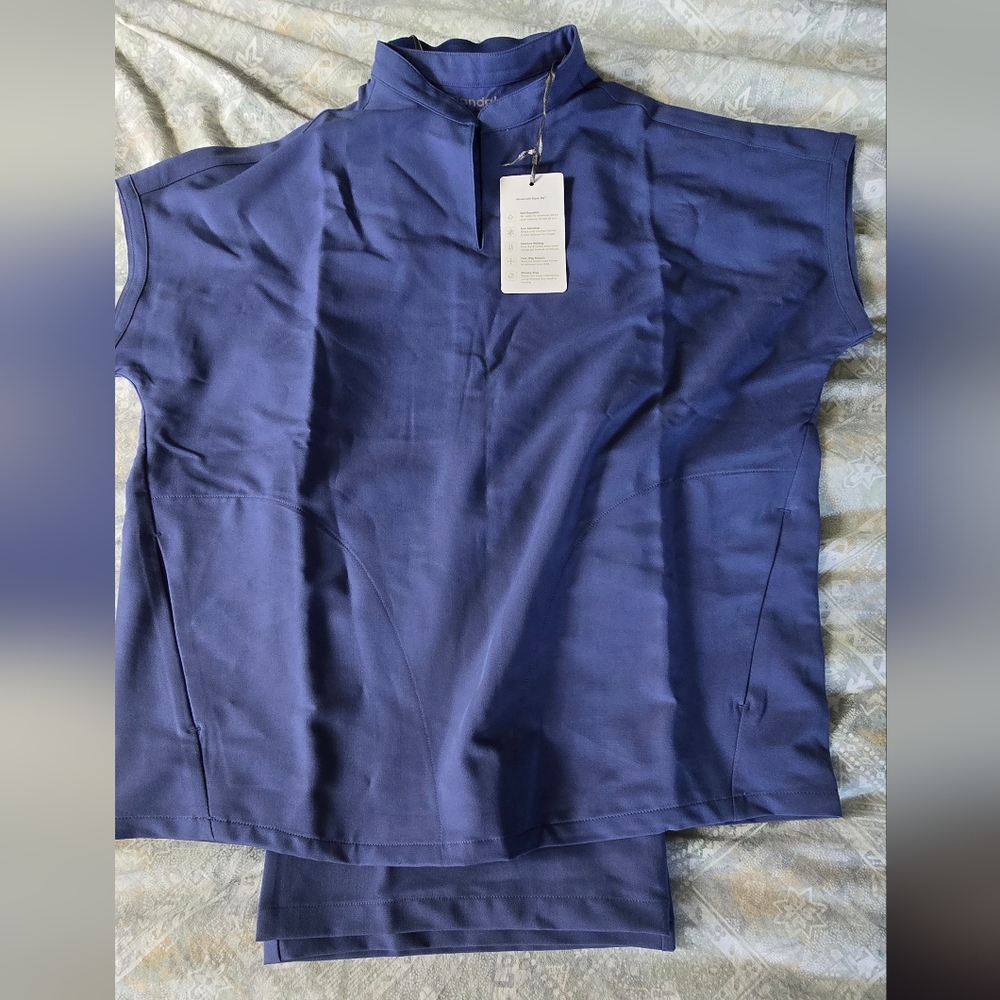 Stylish Blue Sleeveless Top